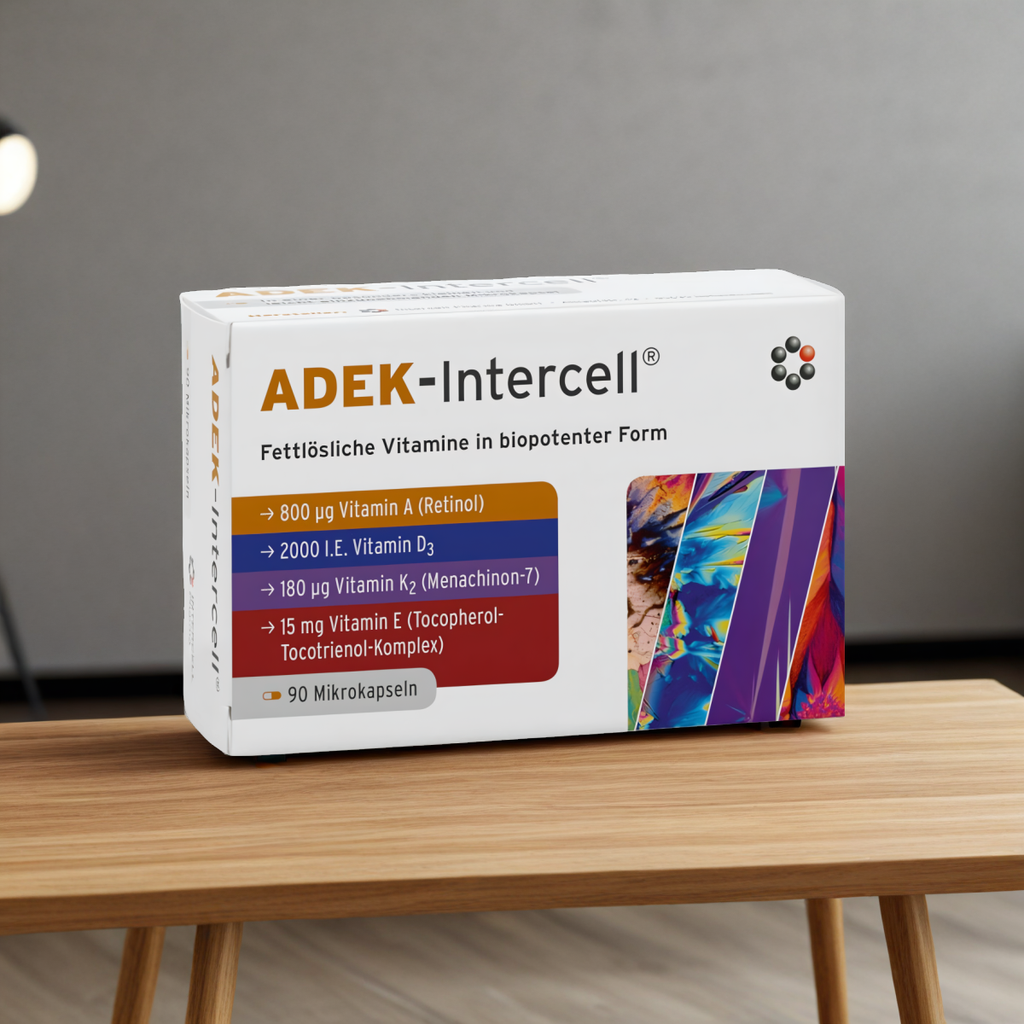 ADEK-Intercell Mitopharma - Kompleks 4 witamin - 90 kapsułek