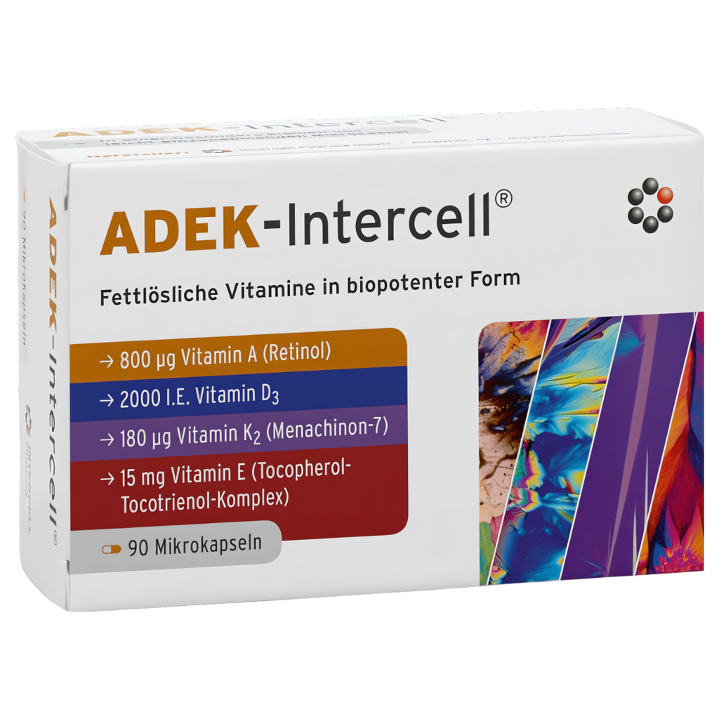 ADEK-Intercell Mitopharma - Kompleks 4 witamin - 90 kapsułek