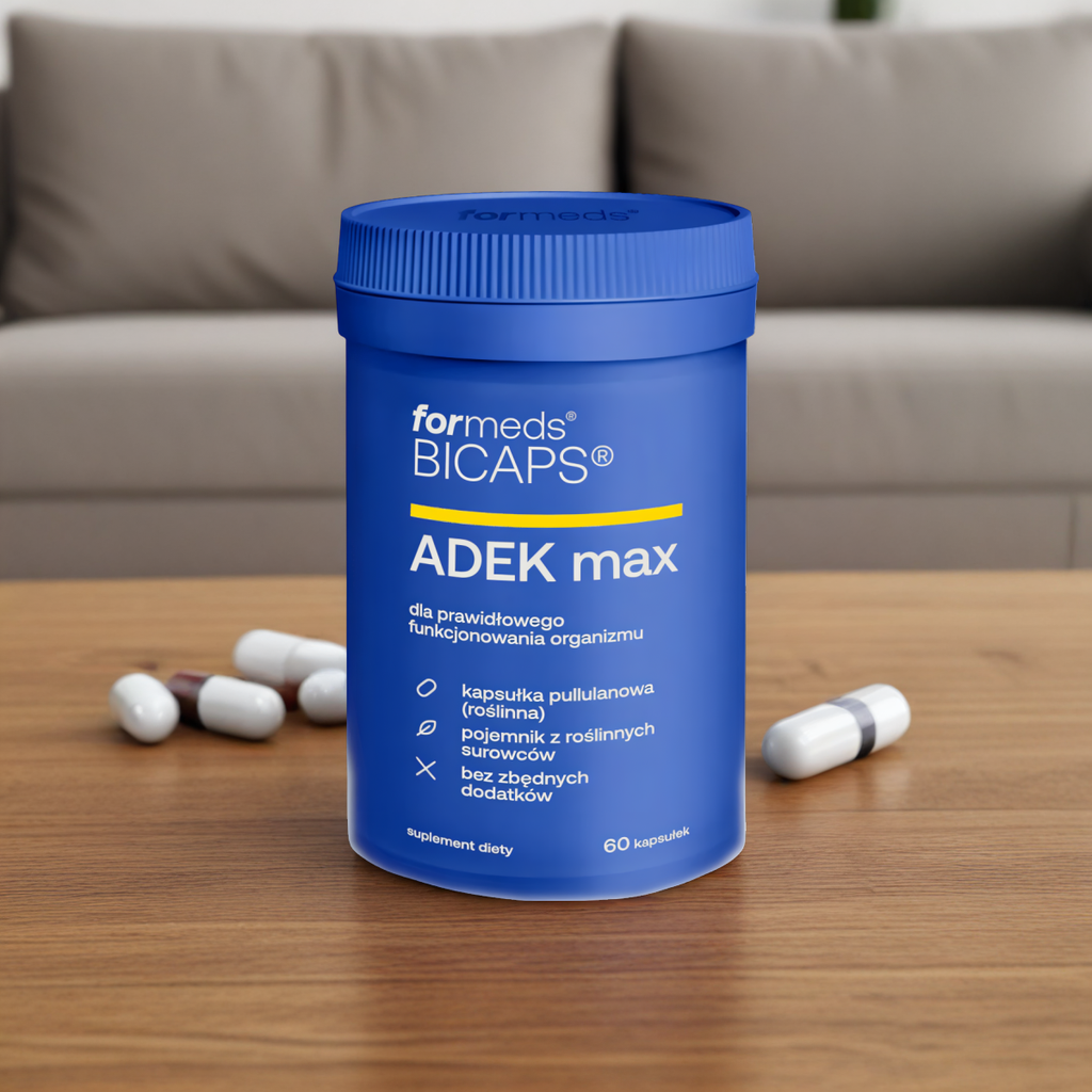 ADEK max Formeds Bicapsa - Dla prawidłowego funkcjonowania organizmu - 60 kapsułek