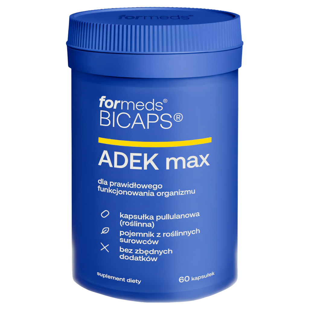 ADEK max Formeds Bicapsa - Dla prawidłowego funkcjonowania organizmu - 60 kapsułek