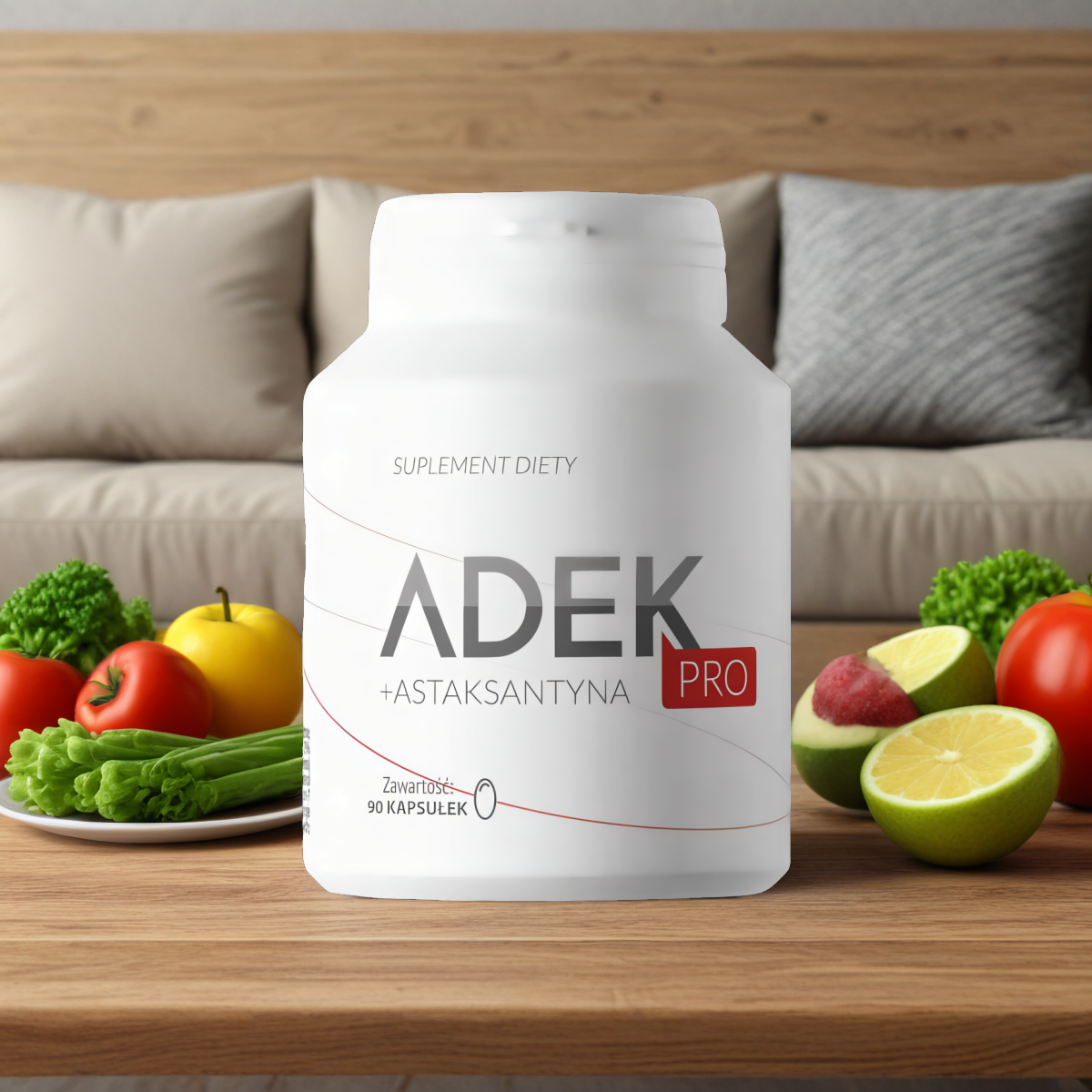 ADEK PRO Witaminy + astaksantyna i ashwagandha Nutricion House - 90 kapsułek