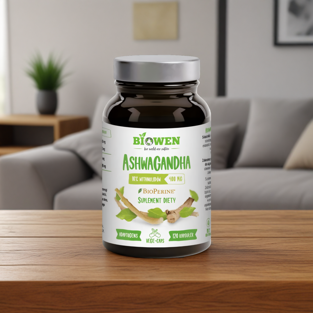 Ashwagandha Biowen - Wsparcie organizmu - 120 kapsułek