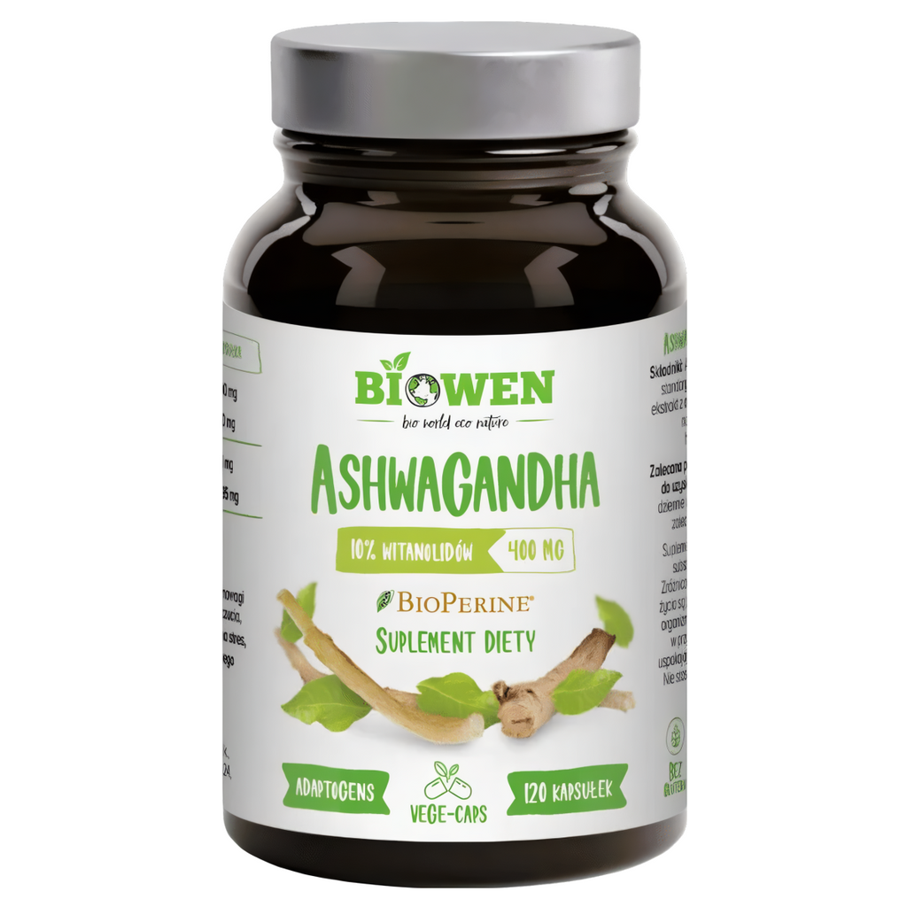 Ashwagandha Biowen - Wsparcie organizmu - 120 kapsułek