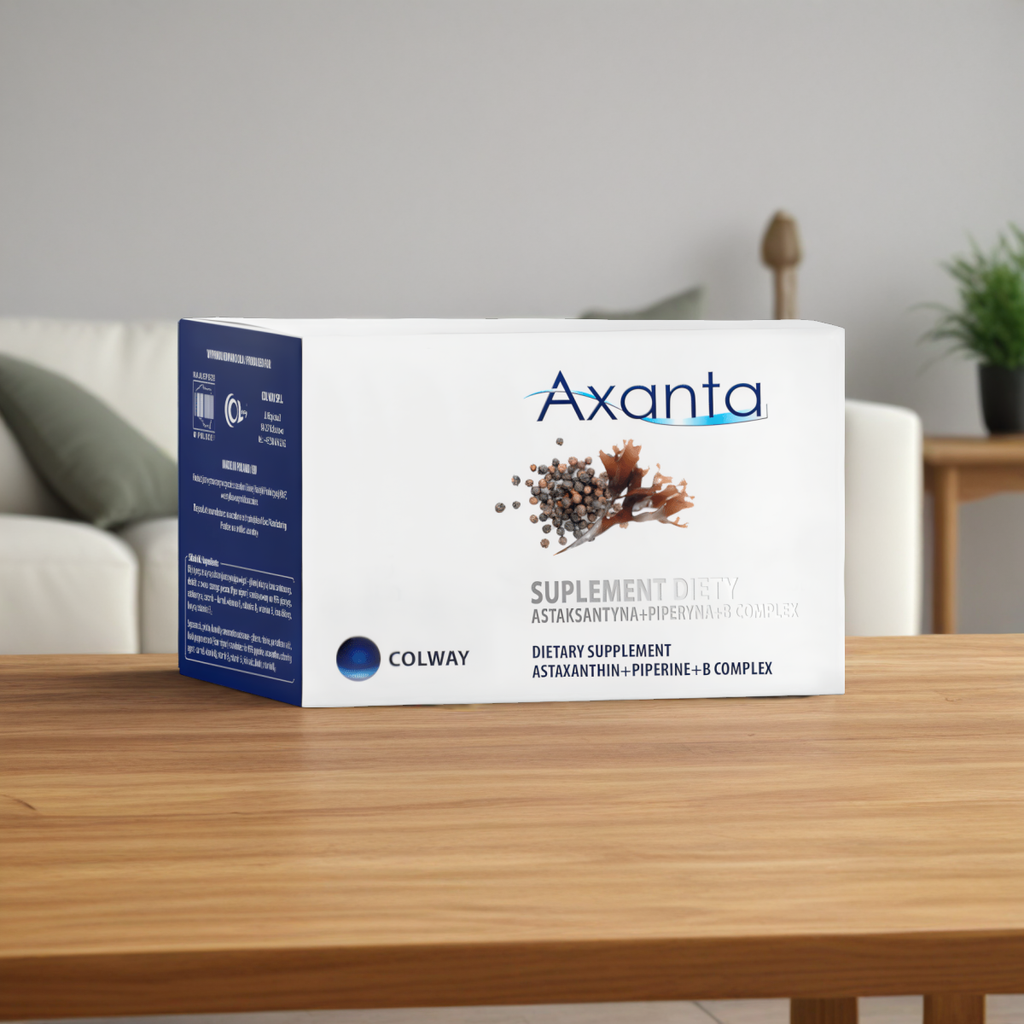 Axanta Colway - Astaksantna + Piperyna + B Complex - 60 kapsułek