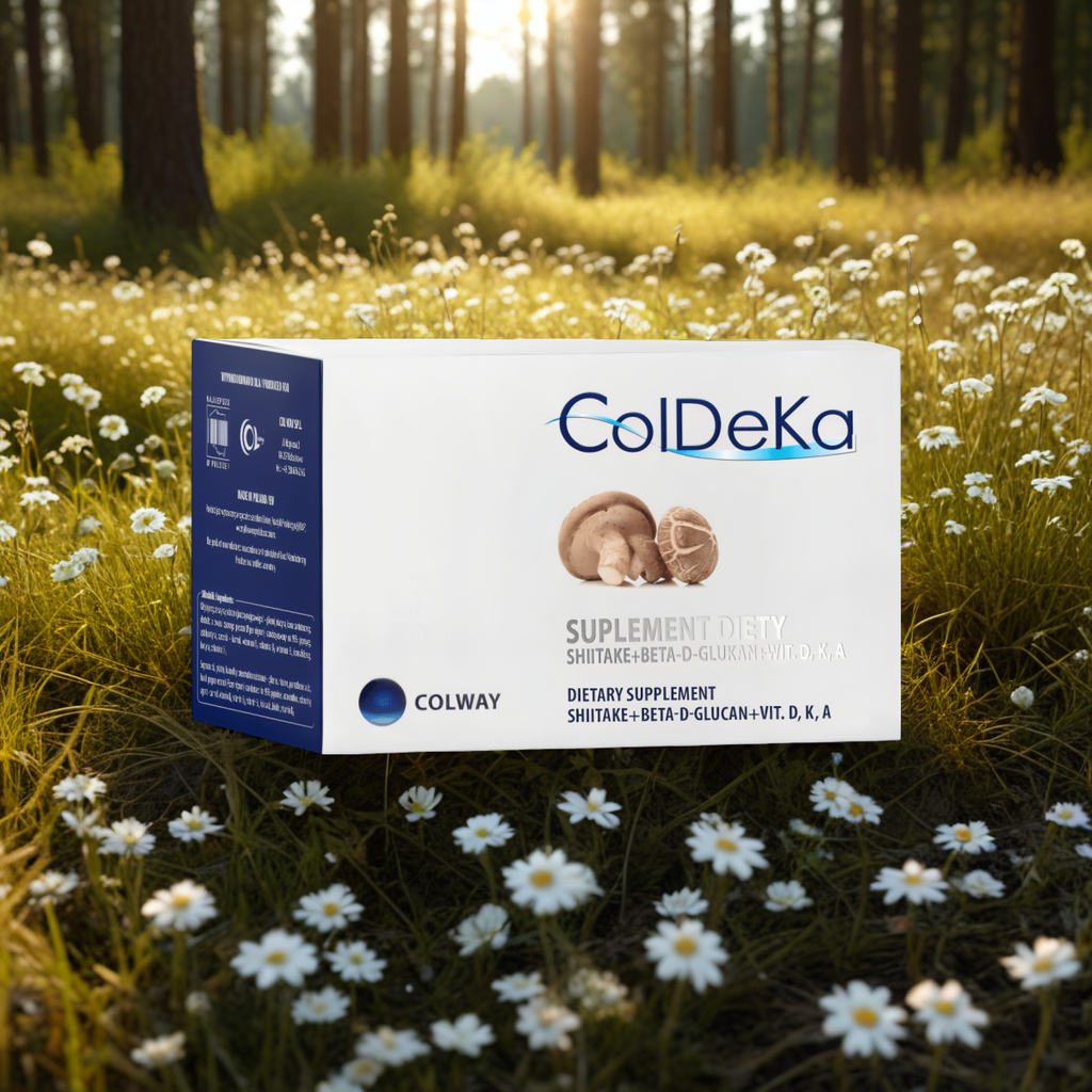 ColDeKa Colway Shitake +Beta -D-Glukan + Wit. D,K,A - 60 kapsułek