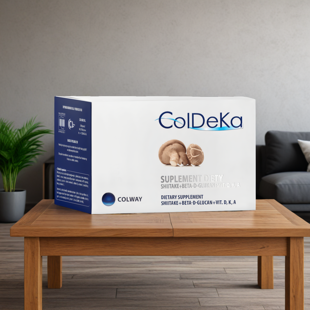ColDeKa Colway Shitake +Beta -D-Glukan + Wit. D,K,A - 60 kapsułek