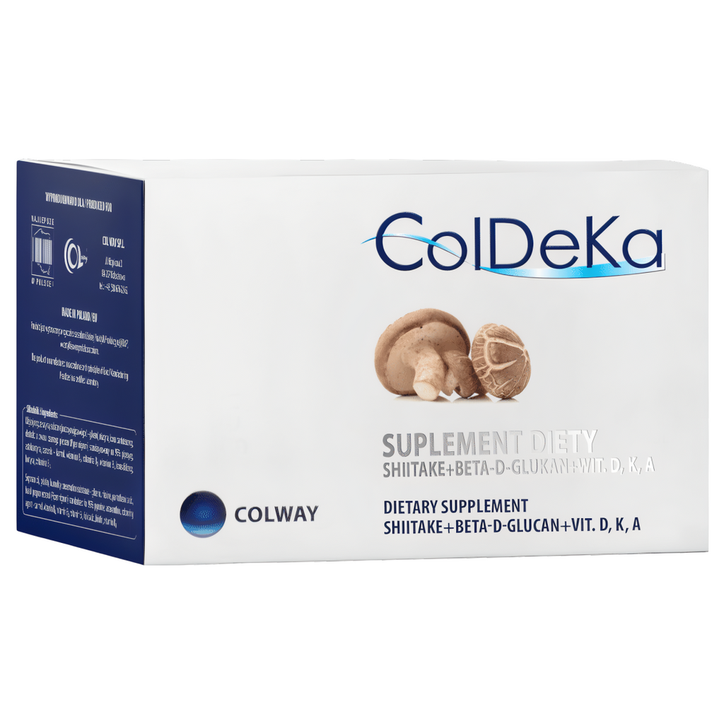 ColDeKa Colway Shitake +Beta -D-Glukan + Wit. D,K,A - 60 kapsułek