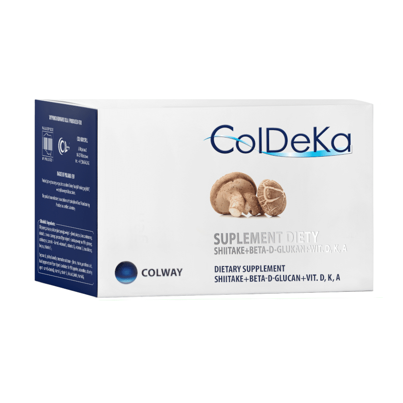 ColDeKa Colway Shitake +Beta -D-Glukan + Wit. D,K,A - 60 kapsułek