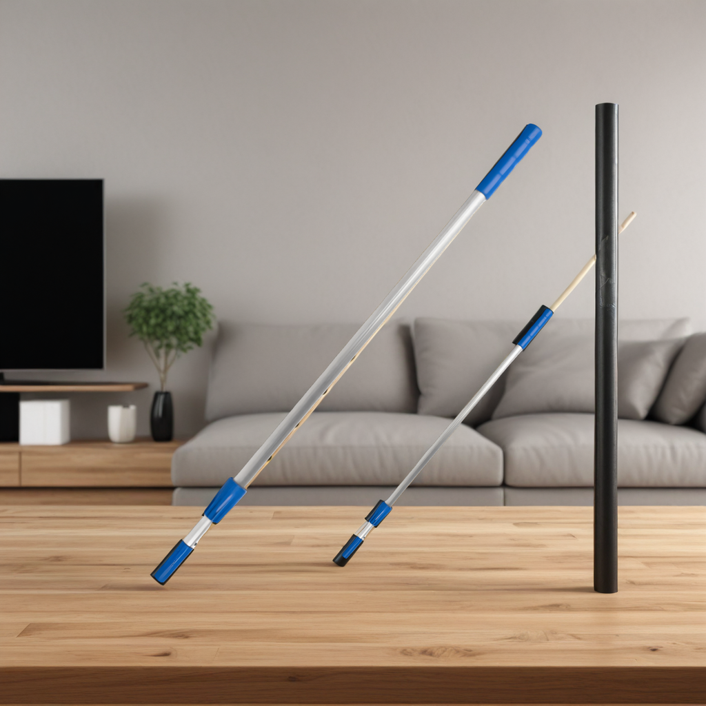 Drążek teleskopowy aluminiowy Raypath - Dwa rodzaje 165 cm oraz 220 cm - 1 sztuka  (Wymiary: 165-cm)