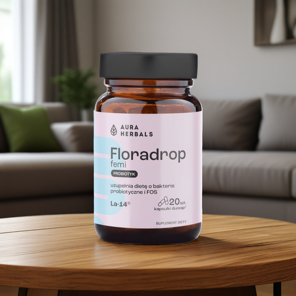 Floradrop femi Aura Herbals - Probiotyk dla kobiet - 20 kapsułek