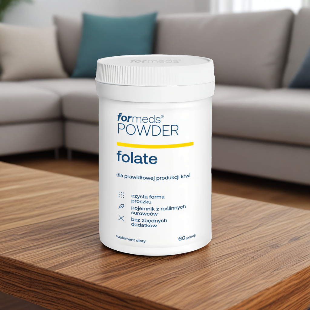 Folate powder Formeds - Dla prawidłowej produkcji krwi - 60 porcji