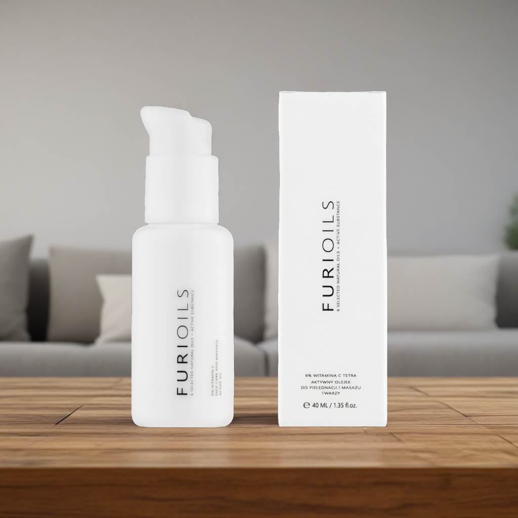 Furioils Active Oil 6% Vitamin C Tetra  Liqpharm - Przeciwzmarszczkowe serum olejowe do masażu twarzy - 40 ml