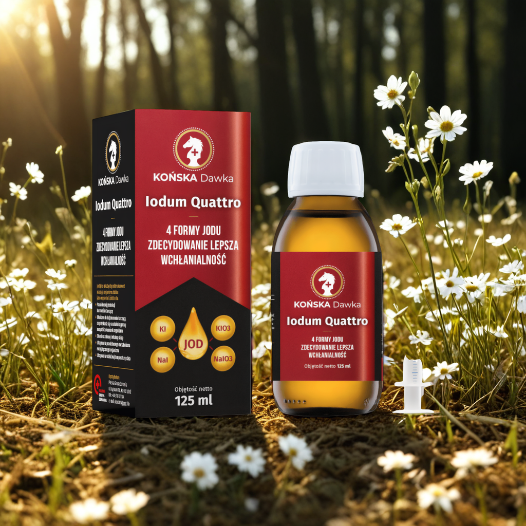 Iodum Quattro Końska Dawka - 4 formy jodu Końska Dawka - 125 ml