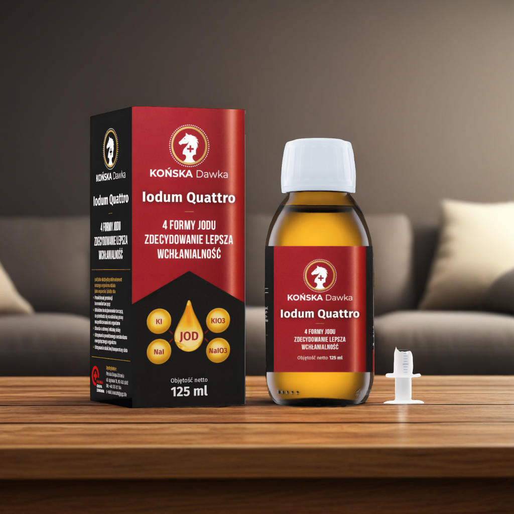 Iodum Quattro Końska Dawka - 4 formy jodu Końska Dawka - 125 ml