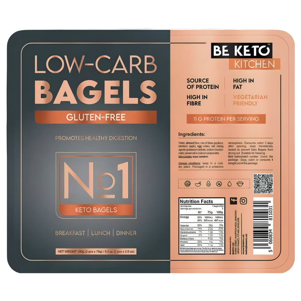 Keto Bajgle BeKeto - Bezglutenowe i wysokobiałkowe pieczywo - 150 g