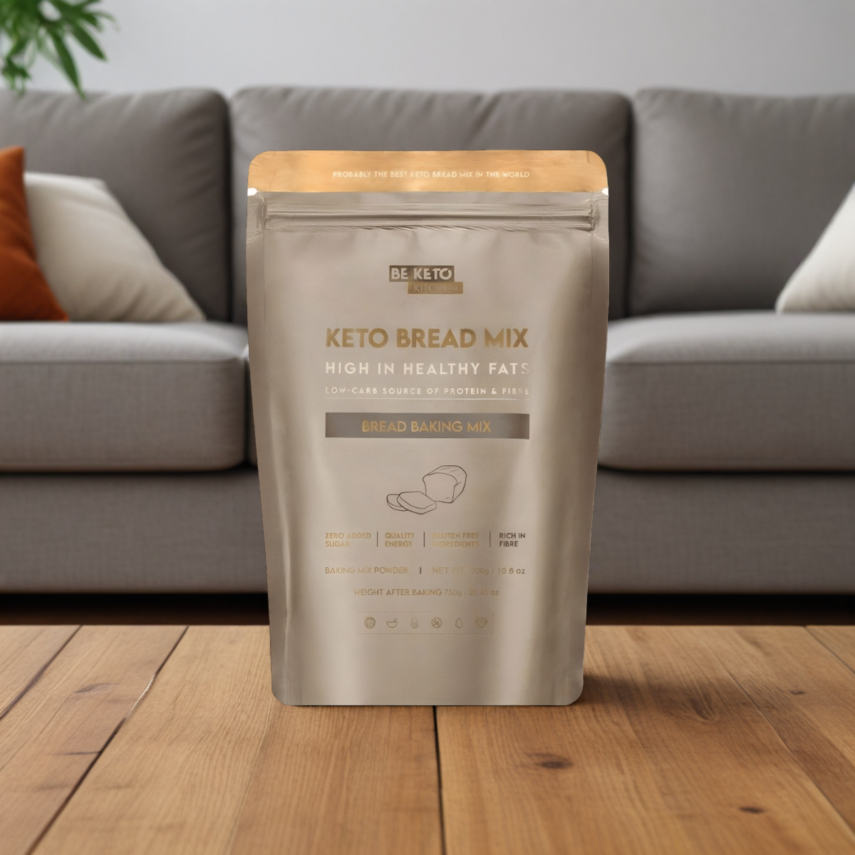 Keto Chleb BeKeto - Mieszanka do wypieków do samodzielnego przygotowania - 300 g