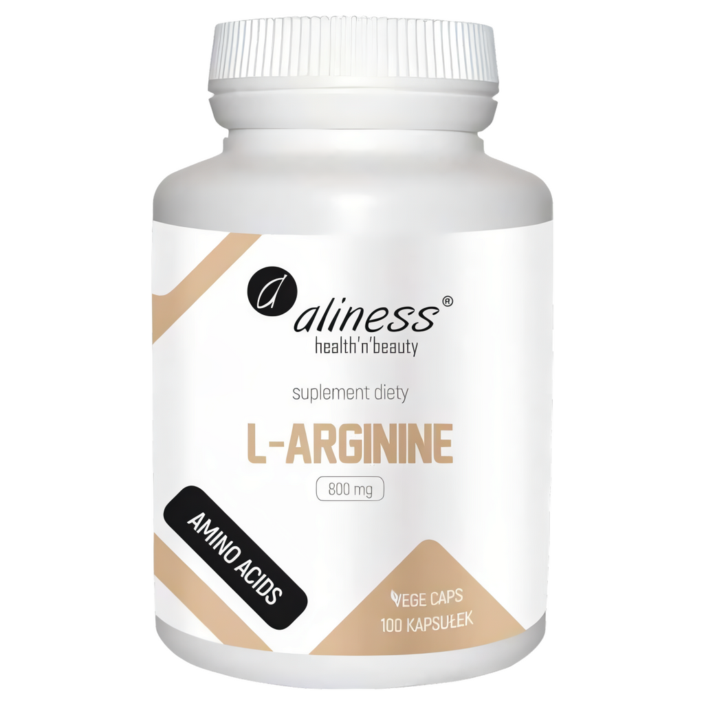 L-Arginine 800 mg Aliness - Zdrowie naczyń krwionośnych - 100 kapsułek
