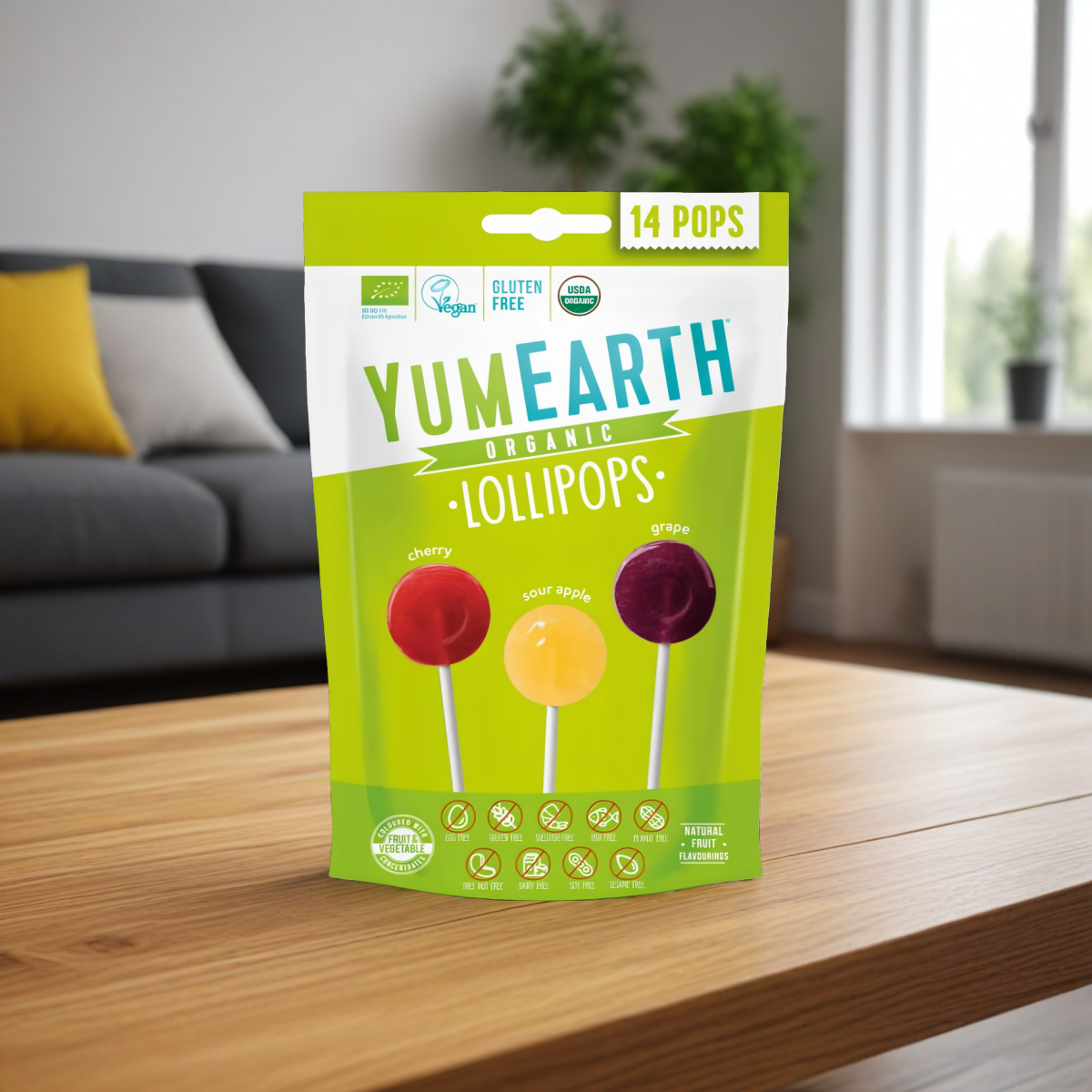 Lizaki Owocowe Kwaśne EKO Trzy smaki YumEarth 87 g – 14 sztuk