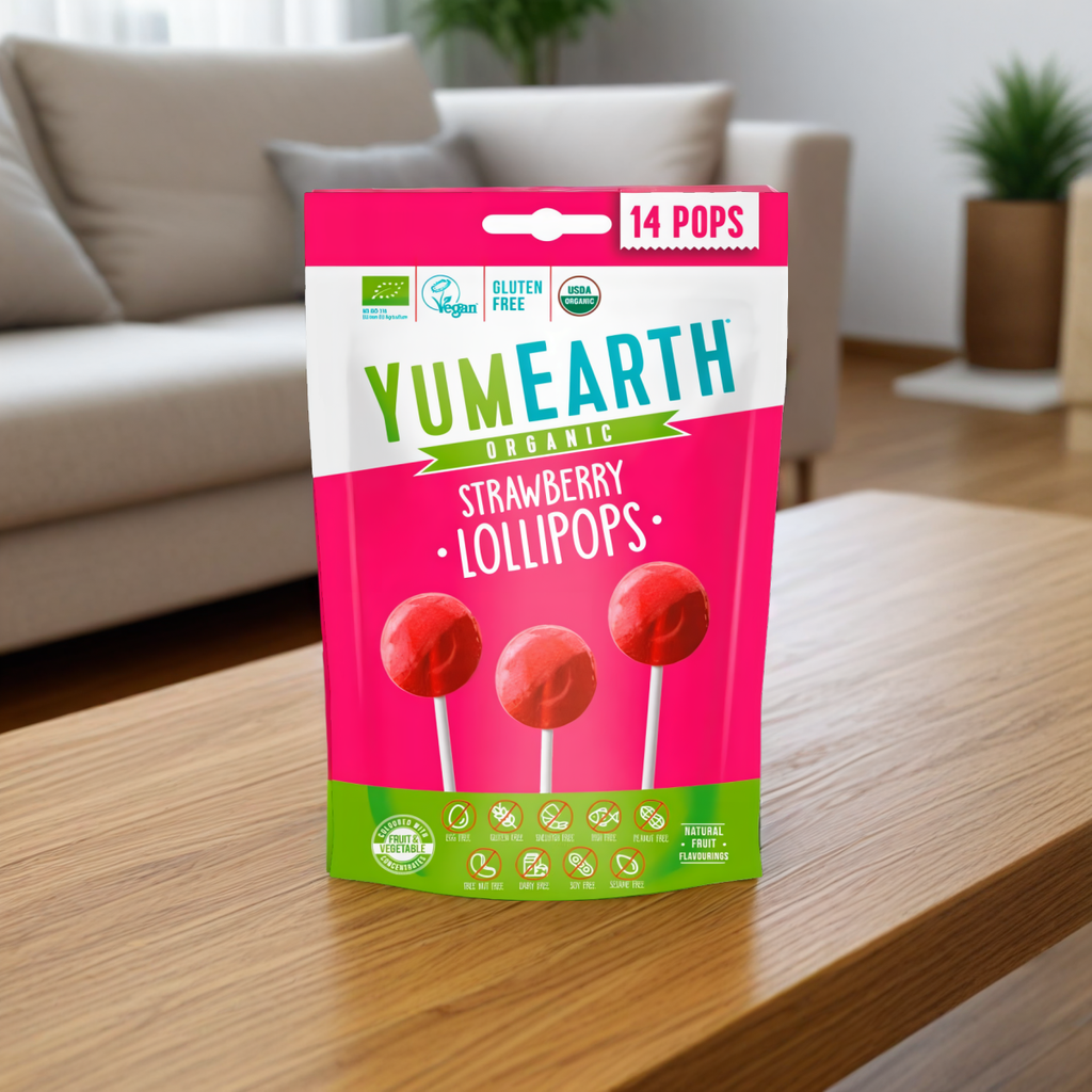 Lizaki Truskawkowe EKO YumEarth 87 g - 14 sztuk