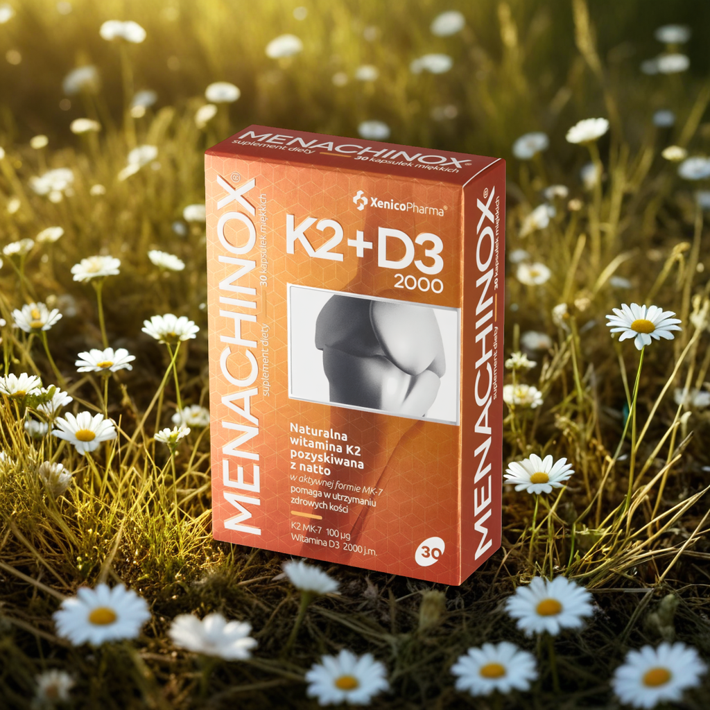 Menachinox K2 + D3 Xenico Pharma - Zdrowe kości - 30 kapsułek
