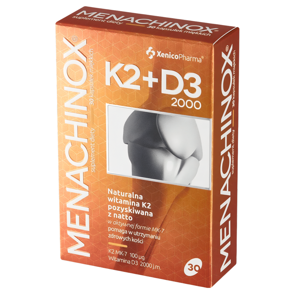 Menachinox K2 + D3 Xenico Pharma - Zdrowe kości - 30 kapsułek
