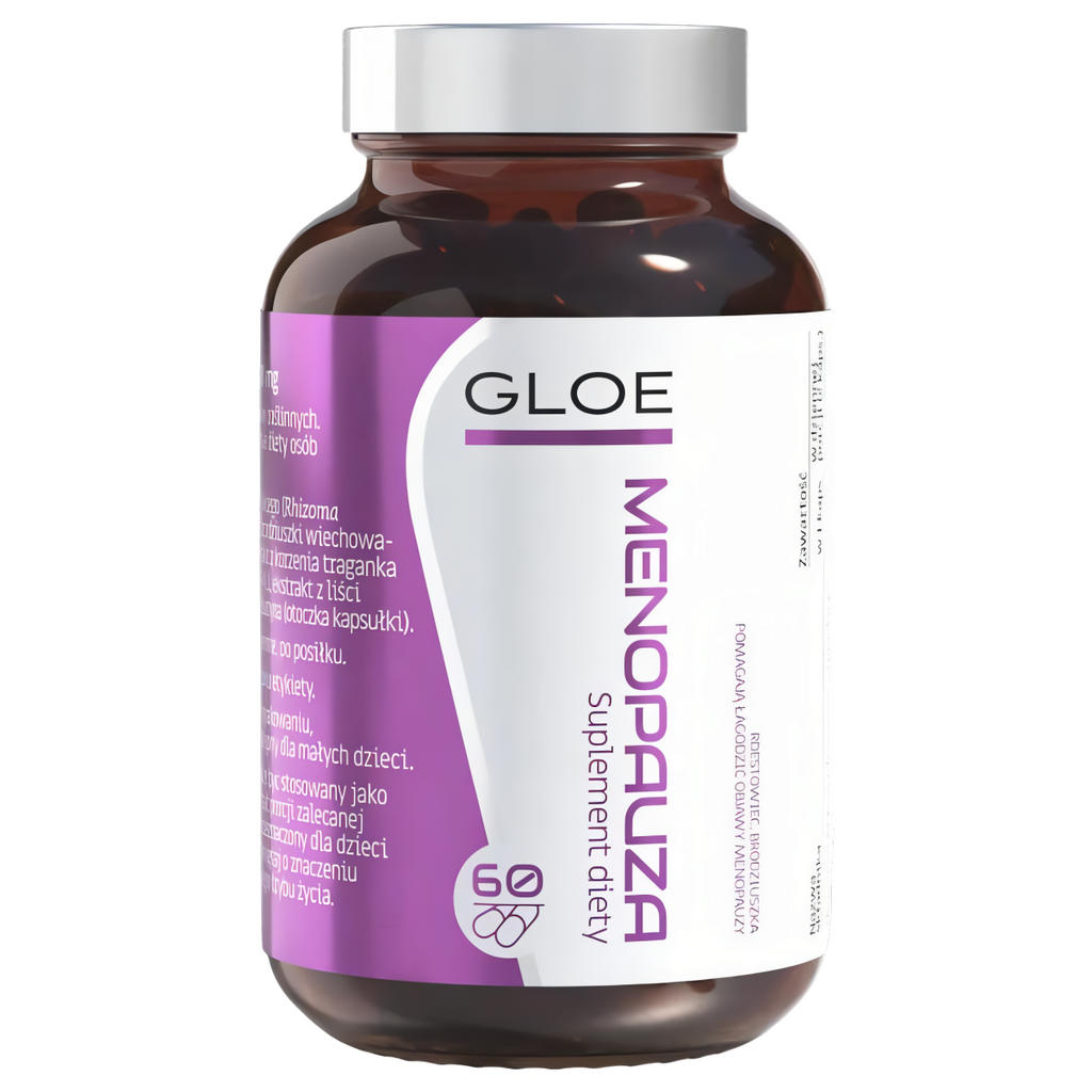 Menopauza GLOE - Pomaga łagodzić objawy menopauzy - 60 kapsułek