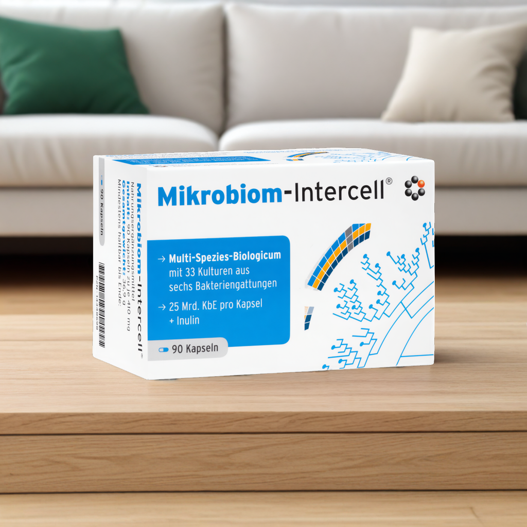 Mikrobiom Intercell Mitopharma - Probiotyki wspierające układ trawienny - 90 kapsułek