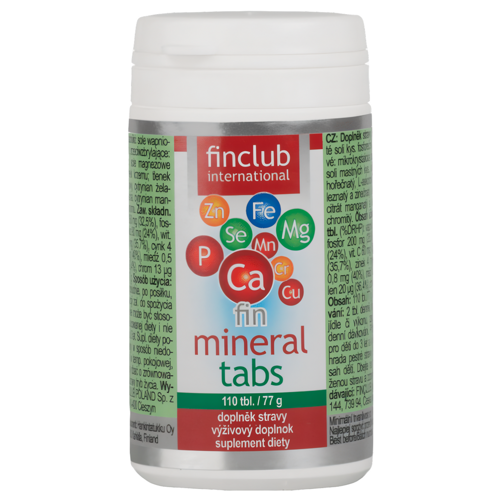 Mineraltabs Finclub - Źródło minerałów dla całej rodziny - 110 tabletek