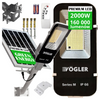 Mocna Lampa Solarna LED 2000W z Czujnikiem Zmierzchu + Pilot