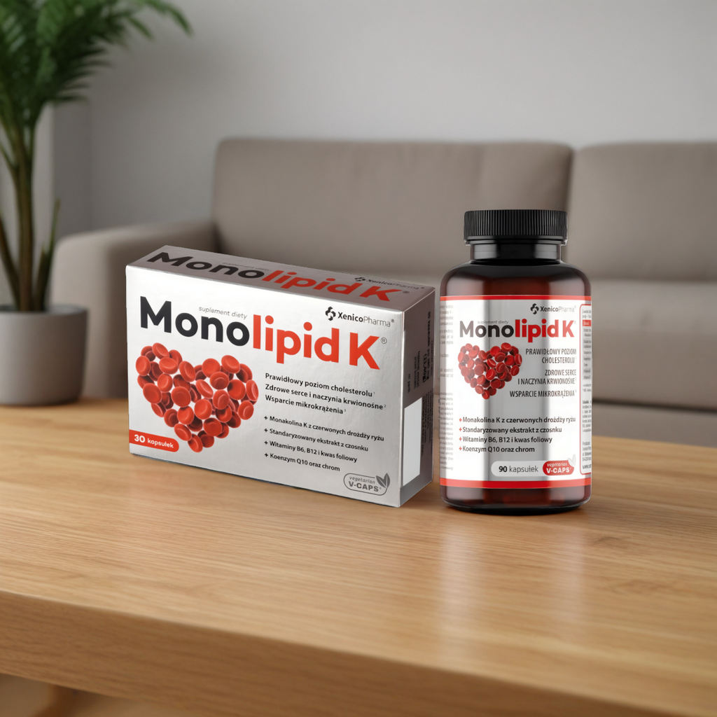 Monolipid K Xenico Pharma - Cholesterol w normie (Opakowanie: 30-kapsulek)