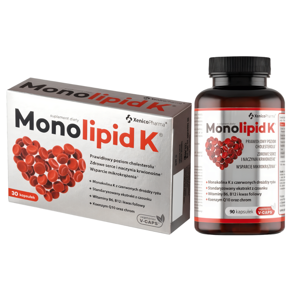 Monolipid K Xenico Pharma - Cholesterol w normie (Opakowanie: 30-kapsulek)