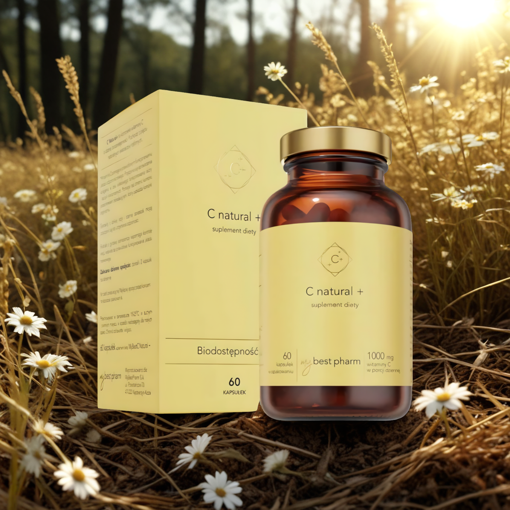 MyBestC Natural+ 1000mg MyBestPharm - Naturalne źródło witaminy C - 30 kapsułek