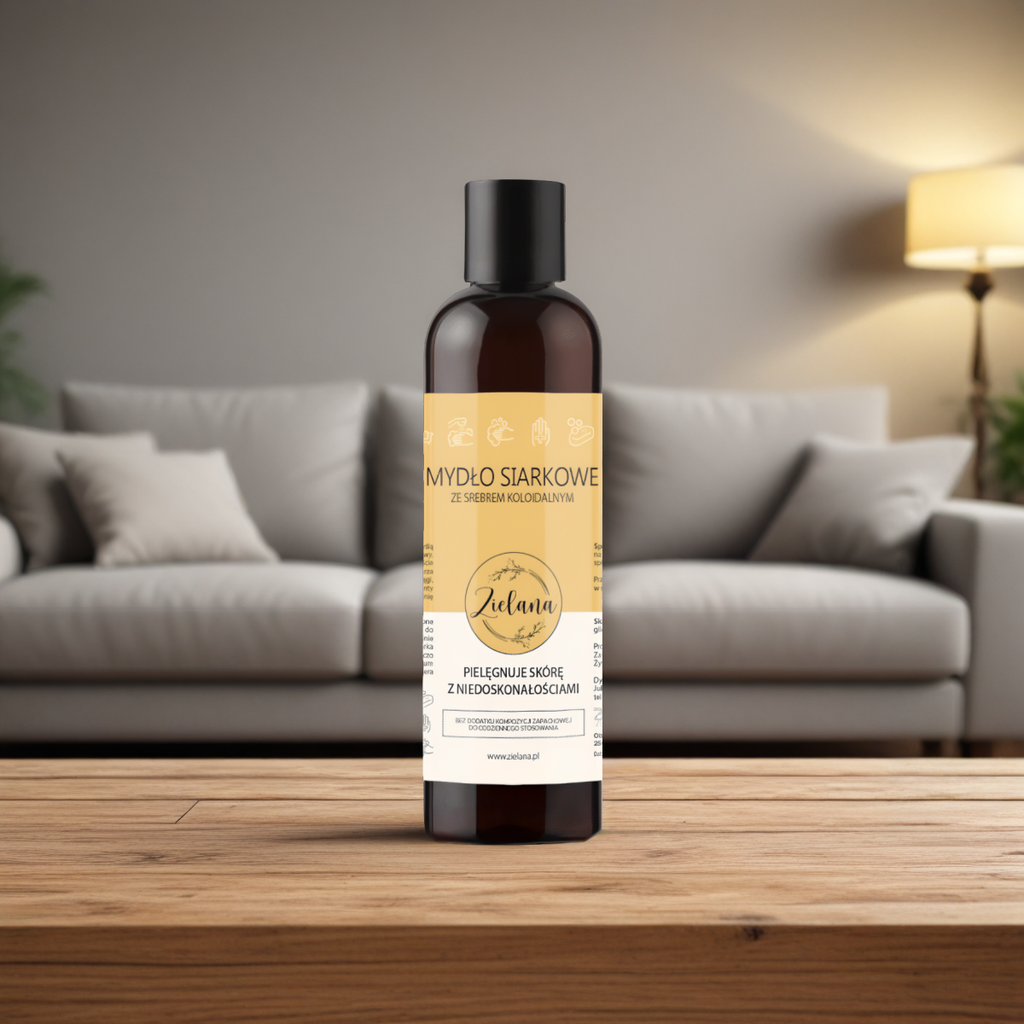 Mydło siarkowe Zielana - W walce z wypryskami i łojotokiem -250 ml
