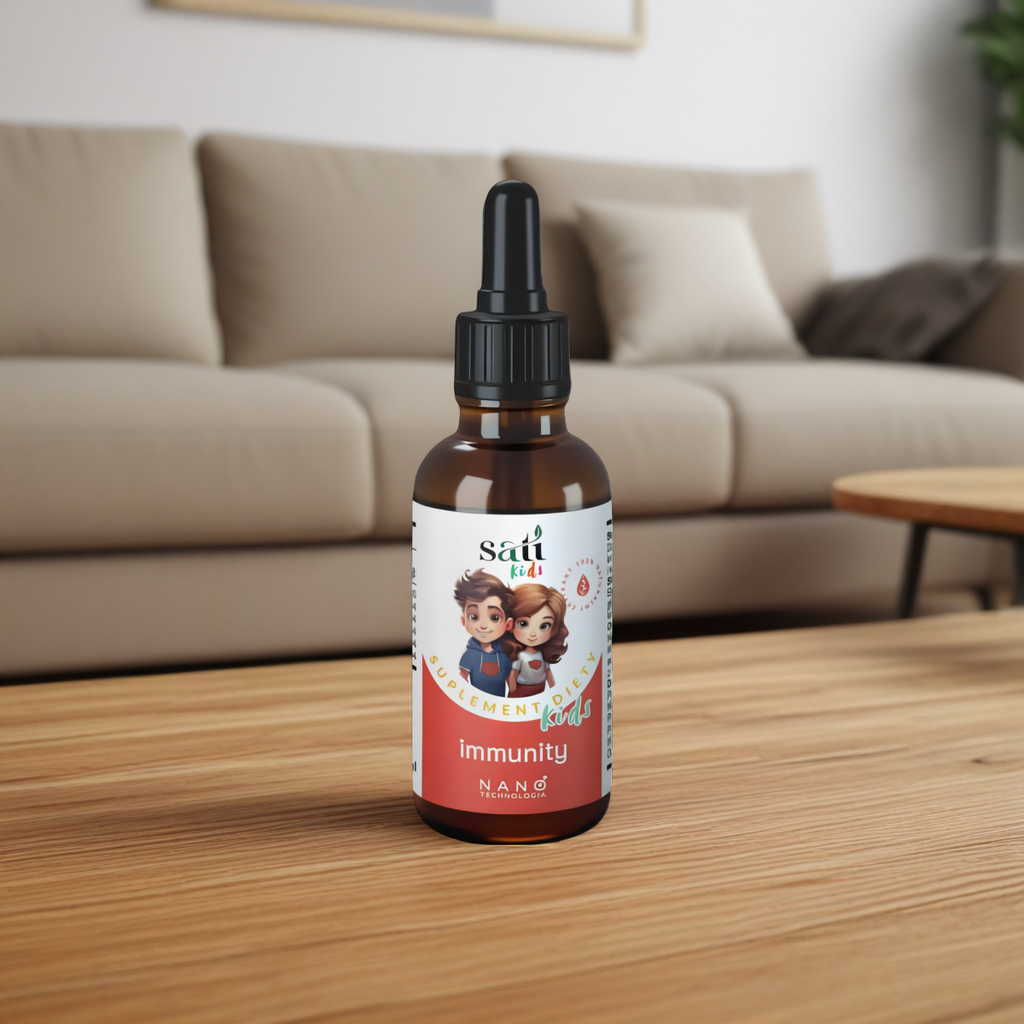 Nano Kids Immunity SATI Labs - Wspomaga naturalną odporność u dzieci - 50 ml