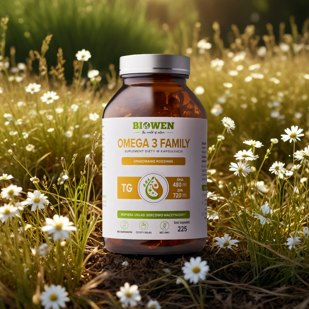 Omega 3 Family Biowen - Dla całej rodziny - 225 kapsułek