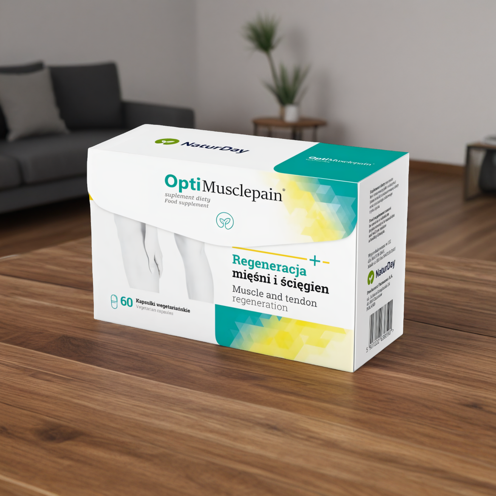 Opti Musclepain NaturDay - Regeneracja mięśni i ścięgien - 60 kapsułek