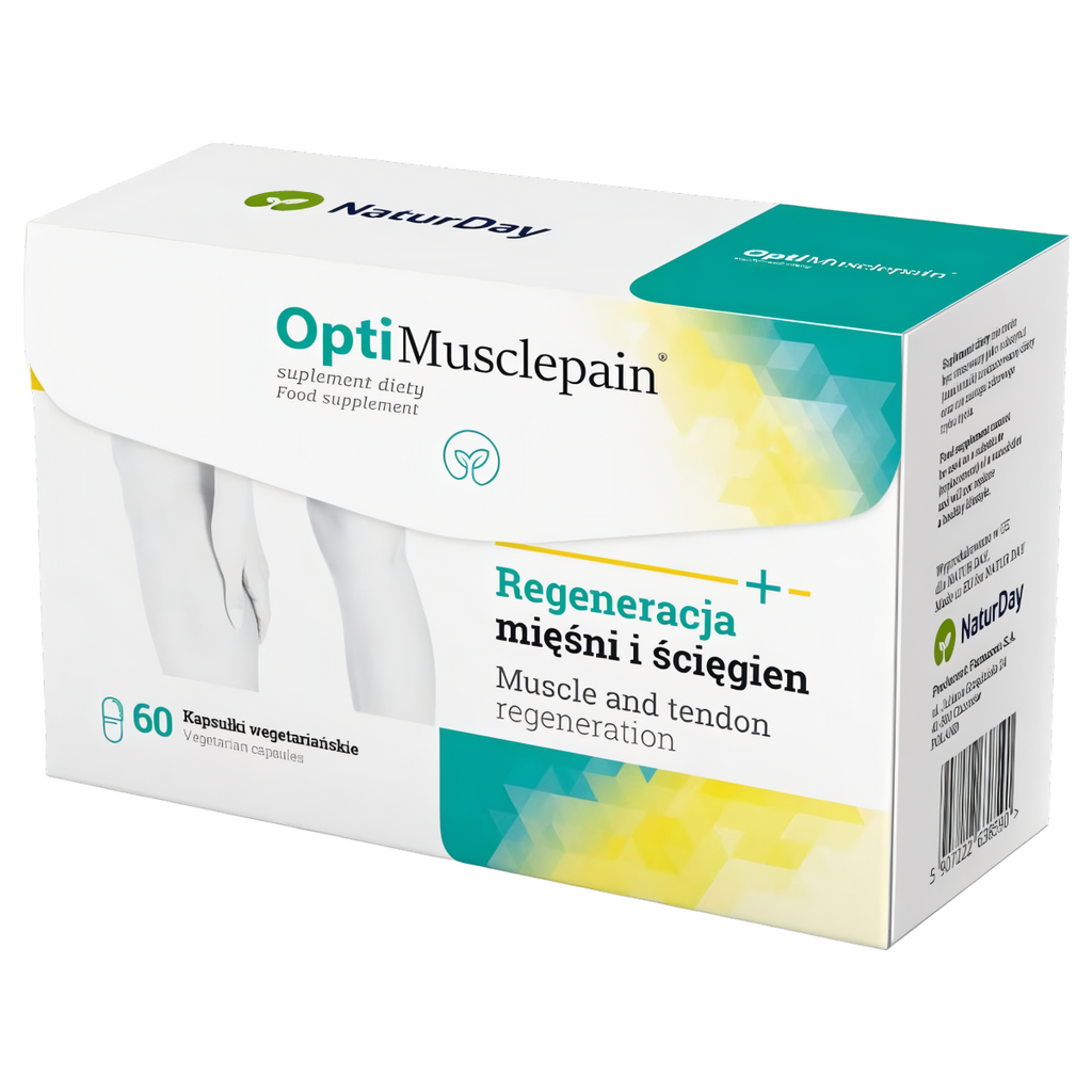 Opti Musclepain NaturDay - Regeneracja mięśni i ścięgien - 60 kapsułek