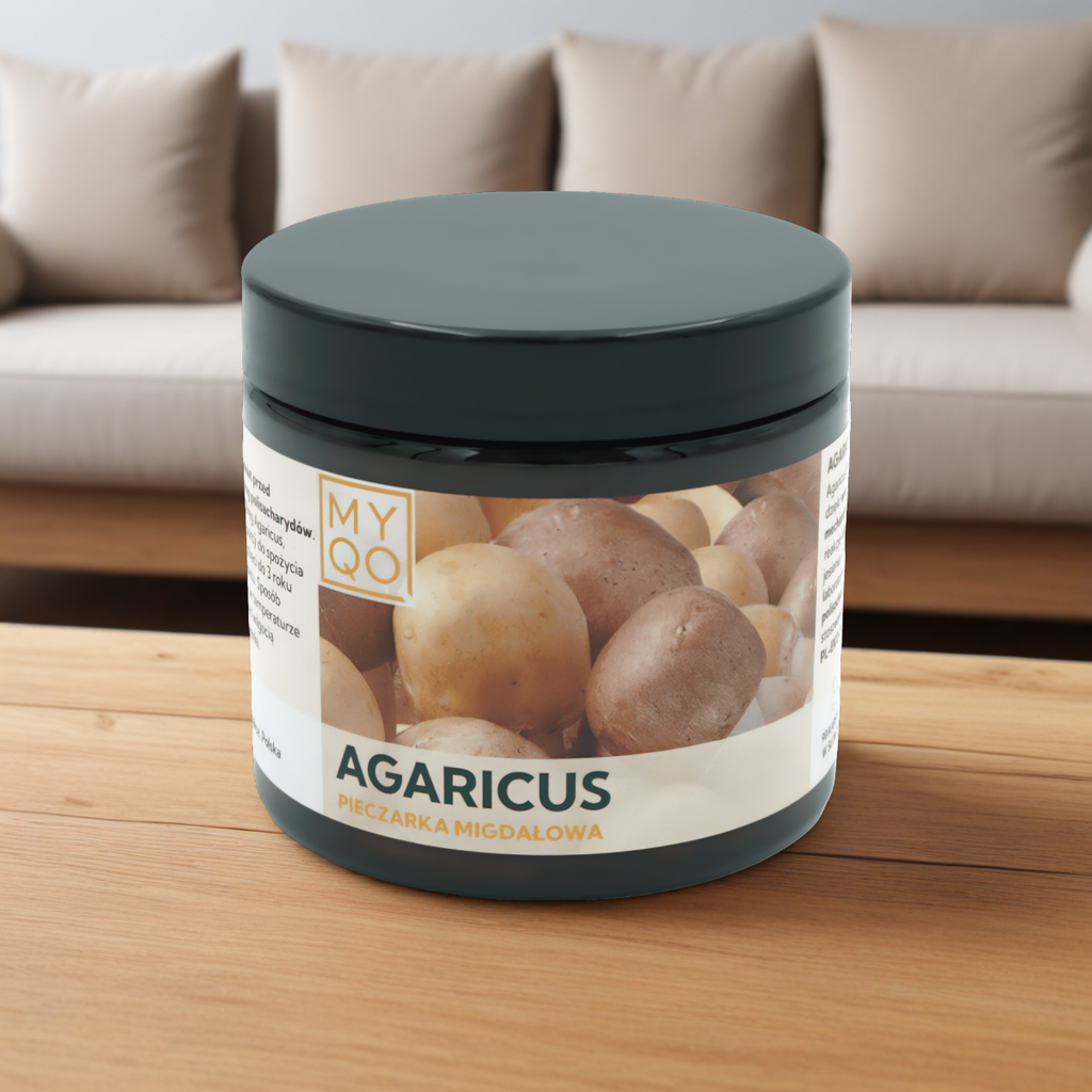 Pieczarka migdałowa Agaricus MYQO 500 mg 30% - 90 kapsuek (Kopia)