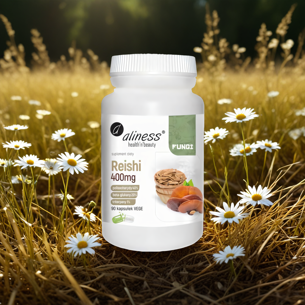 Reishi 400 mg Aliness - Wzmacnia organizm - 90 kapsułek