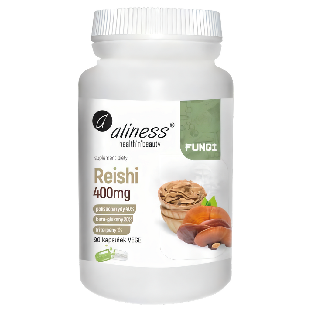 Reishi 400 mg Aliness - Wzmacnia organizm - 90 kapsułek