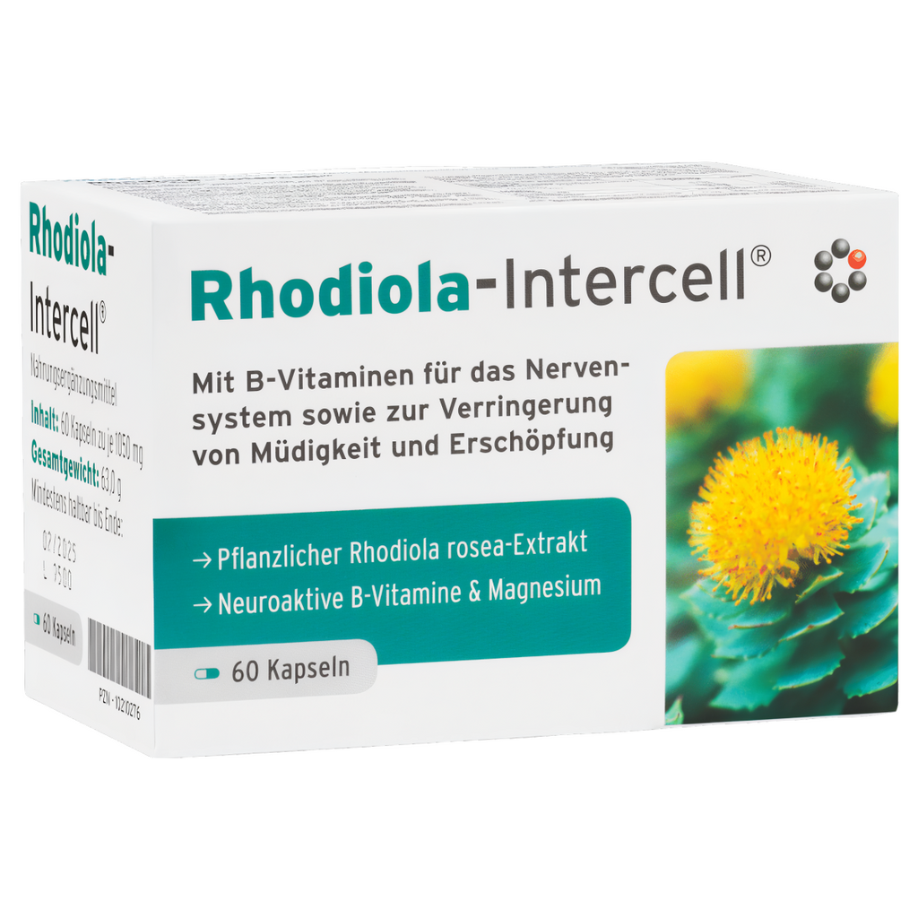 Rhodiola Intercell Mitopharma - Wyciąg z korzenia różeńca górskiego - 60 kapsułek