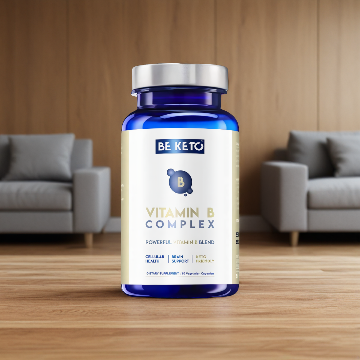 Witamina B Complex BeKeto - Dla osób będących na diecie keto - 60 kapsułek