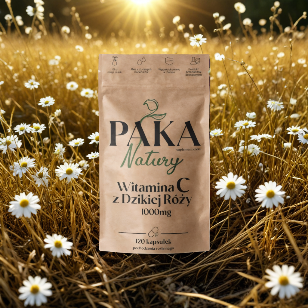 Witamina C z Dzikiej Róży Paka Natury - 120 kapsułek