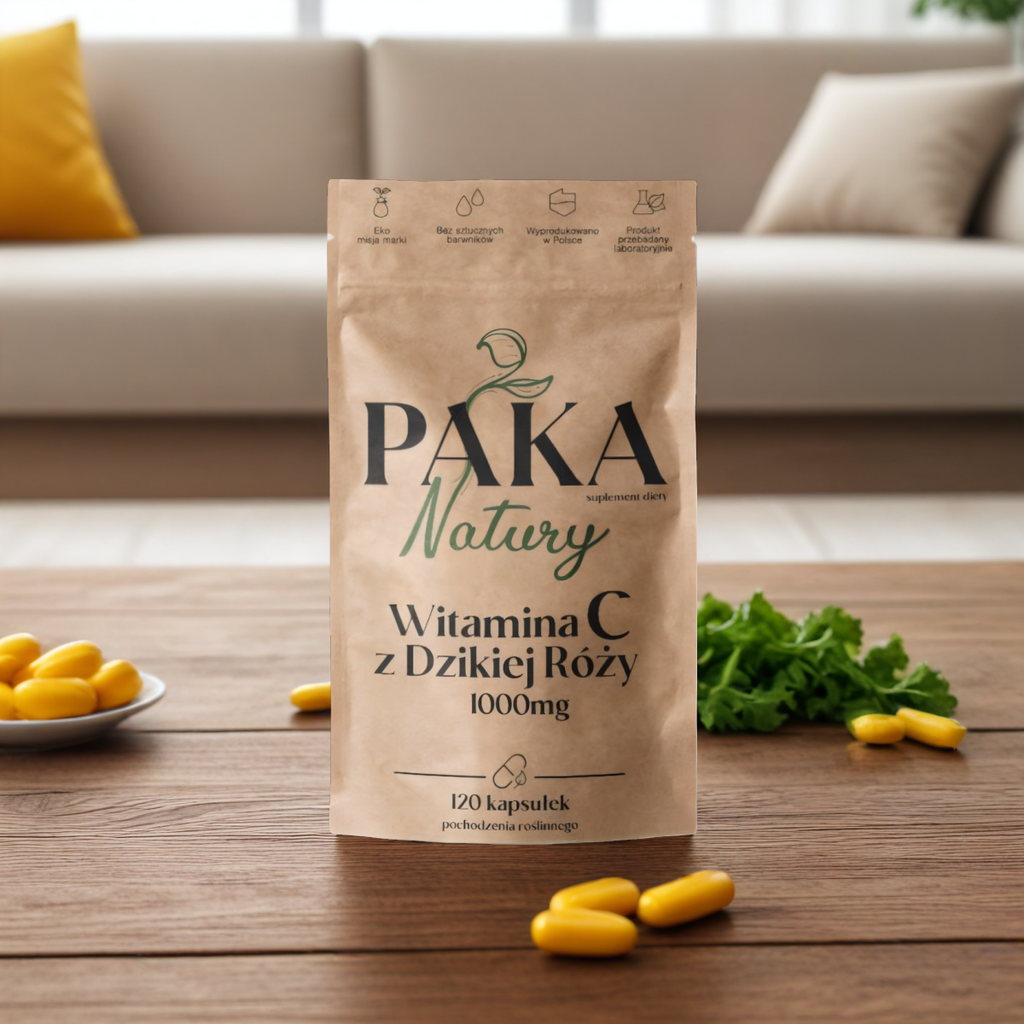 Witamina C z Dzikiej Róży Paka Natury - 120 kapsułek