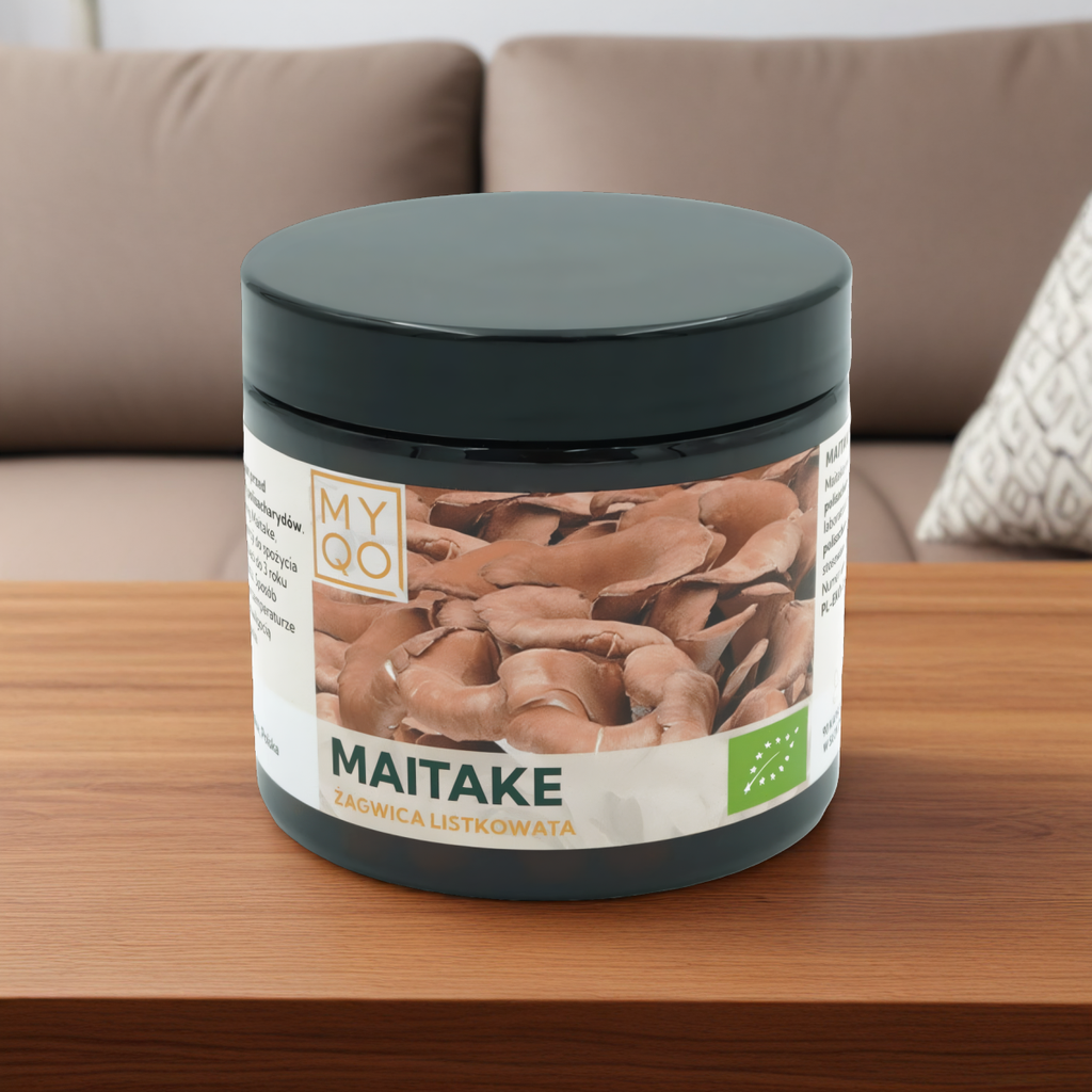 Żagwica listkowata Maitake BIO 500 mg 30% MYQO - 90 kapsułek