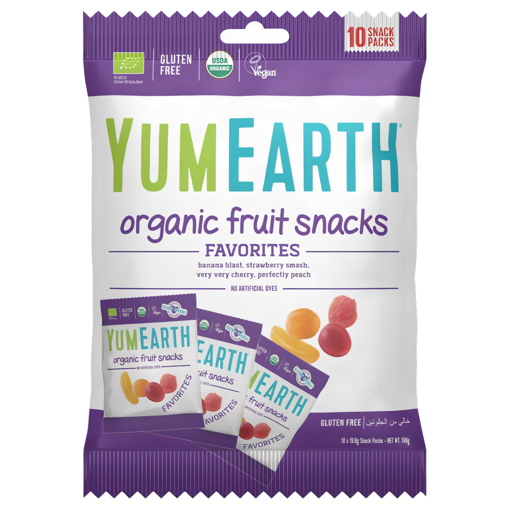 Żelki ekologiczne bez żelatyny Fruit Snacks EKO YumEarth - 10 x 19,8 g
